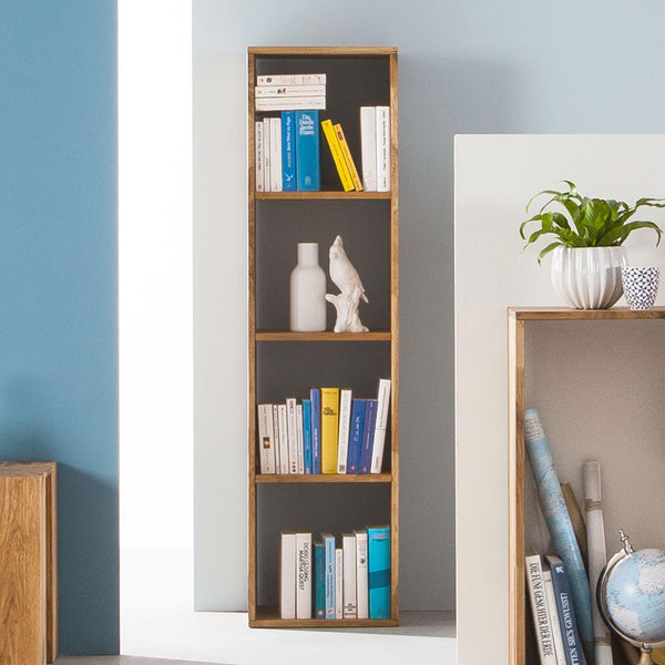 Etagère bibliothèque en bois massif de chêne style scandinave Roble.Store 