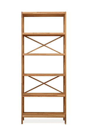 NordicStory Estanteria a pared Libreria de madera maciza roble nordico 