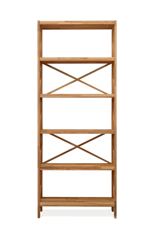 NordicStory Estanteria a pared Libreria de madera maciza roble nordico 