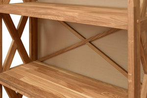 NordicStory Estanteria a pared Libreria de madera maciza roble nordico 