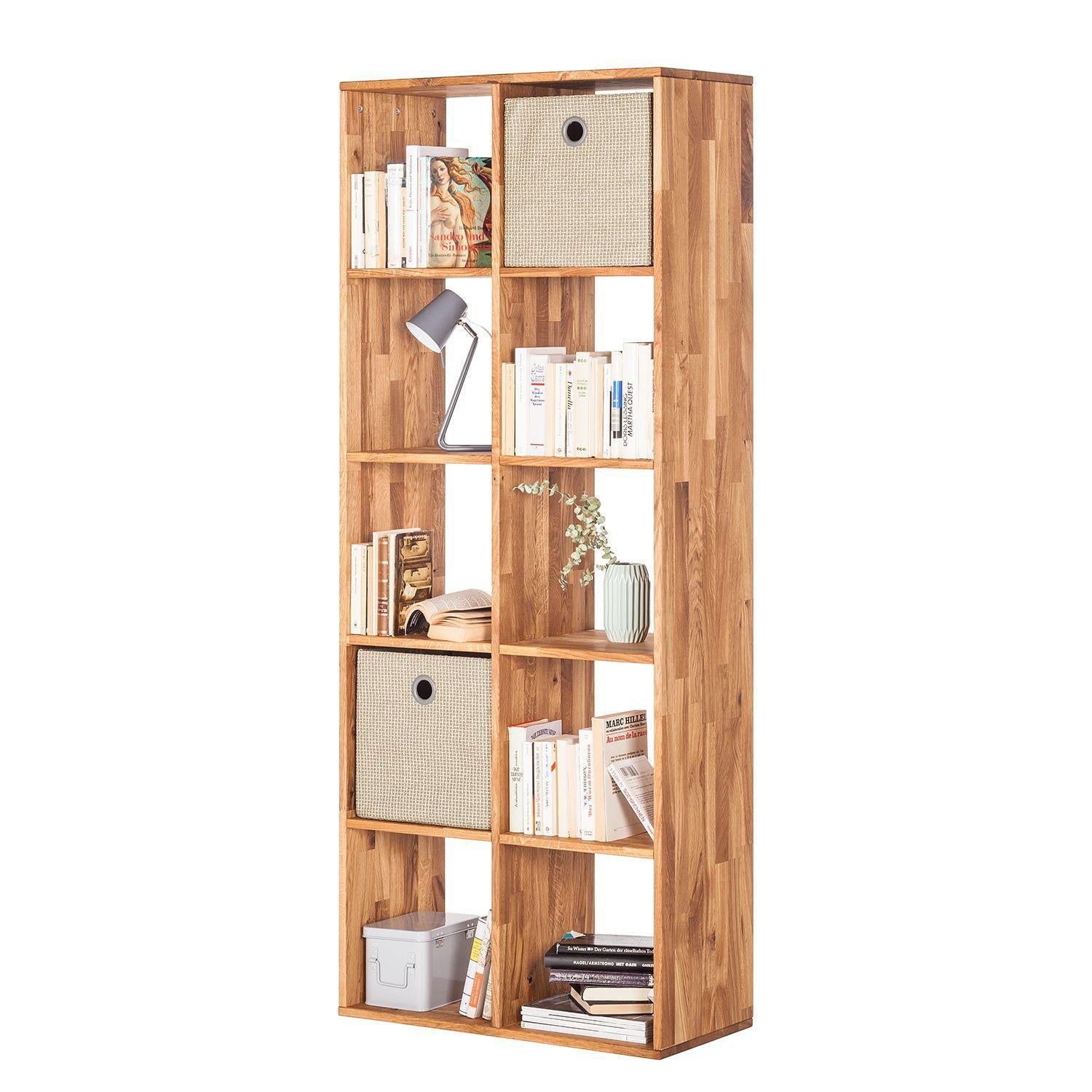 BibliothĂšque en bois massif de chĂȘne RĂ©gal 10