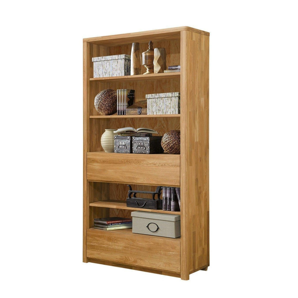 NordicStory Armario Libreria Estanteria de madera maciza de roble 