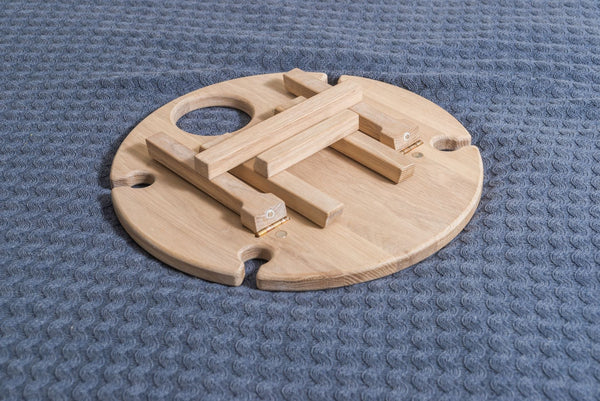 NordicStory Mesa De Picnic Portátil para Vino, Bandeja Plegable