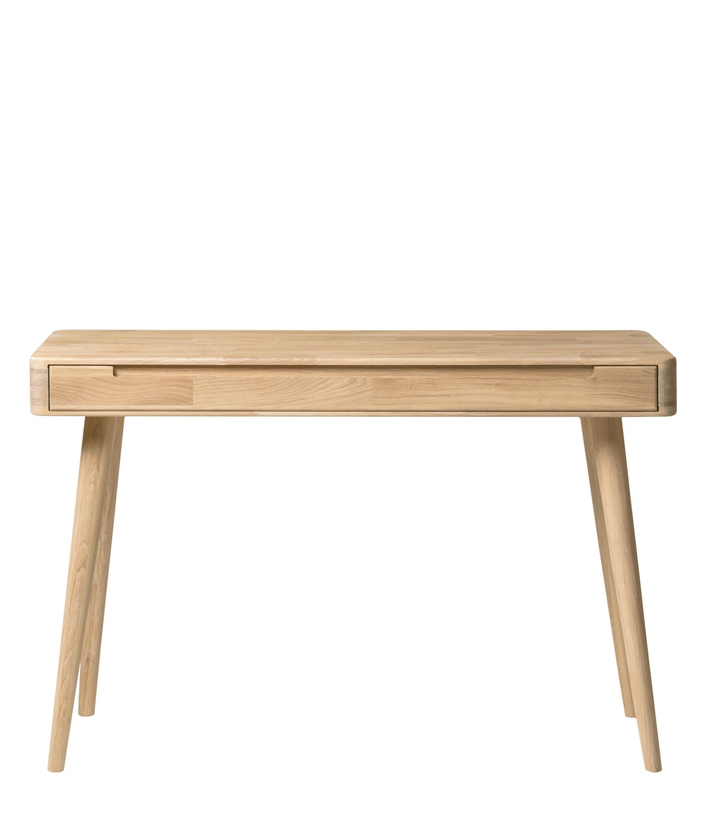 Bureau console en bois massif de chêne style scandinave Roble.Store