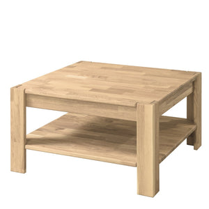 NordicStory Mesa de centro de madera maciza de roble