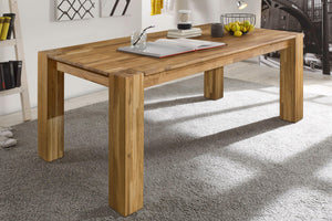 NordicStory Mesa de Comedor Madera Maciza Roble  Natural Rustico Escandinavo 