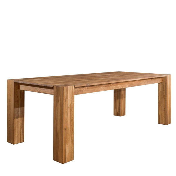 NordicStory Mesa de comedor de madera maciza de roble