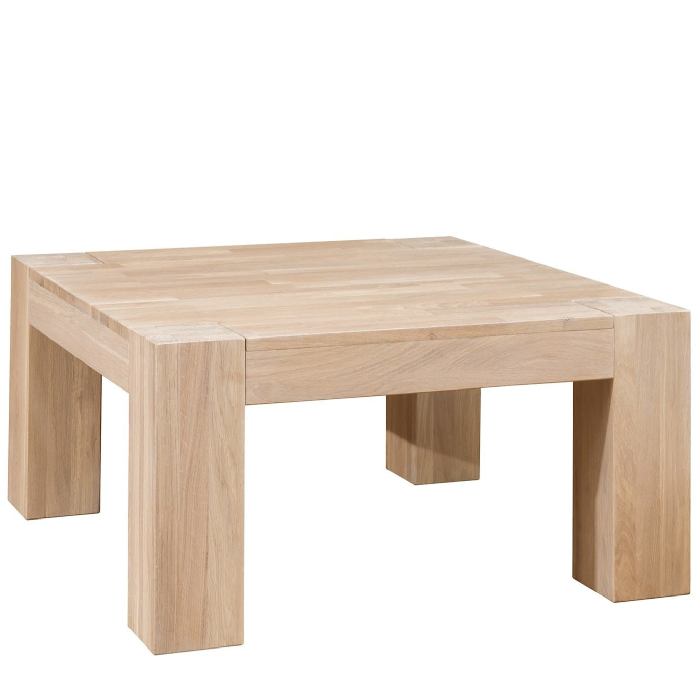 Table basse en bois massif de chĂȘne Nordic