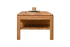 NordicStory Table basse en bois massif Table basse en chêne avec 1 tiroir Scandinave 