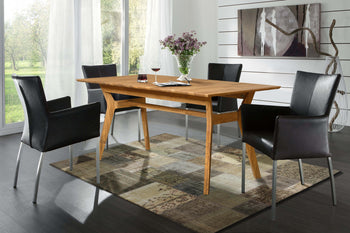 Ensemble Table à Manger Moderne 65 x 105 x 75 cm avec 4 Chaises, Brun
