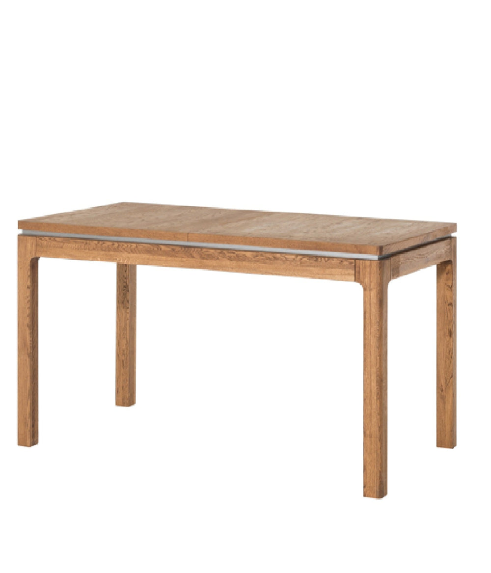 NordicStory Mesa de comedor extensible de madera maciza de roble
