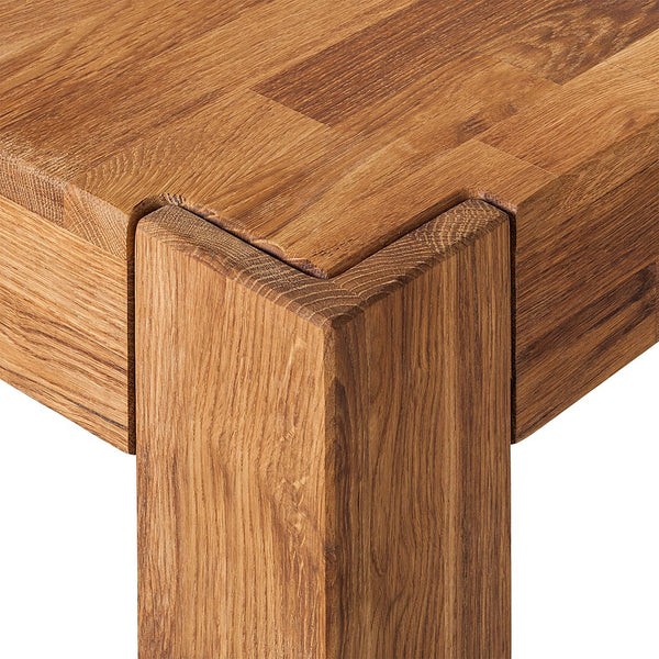 NordicStory Mesa de comedor extensible de madera maciza de roble
