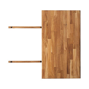 NordicStory Mesa de comedor extensible de madera maciza de roble