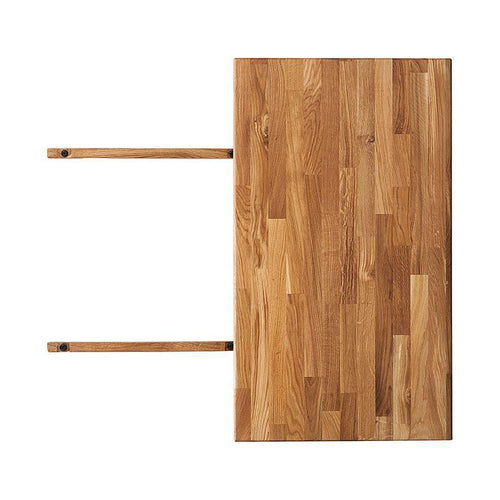 NordicStory Mesa de comedor extensible de madera maciza de roble
