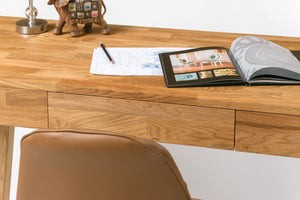 NordicStory Mesa Oficina Escritorio de Madera Maciza Roble Nordico 