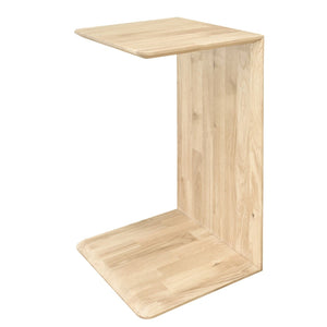 Table d’appoint, table de chevet, bout de canapé en bois massif de chêne