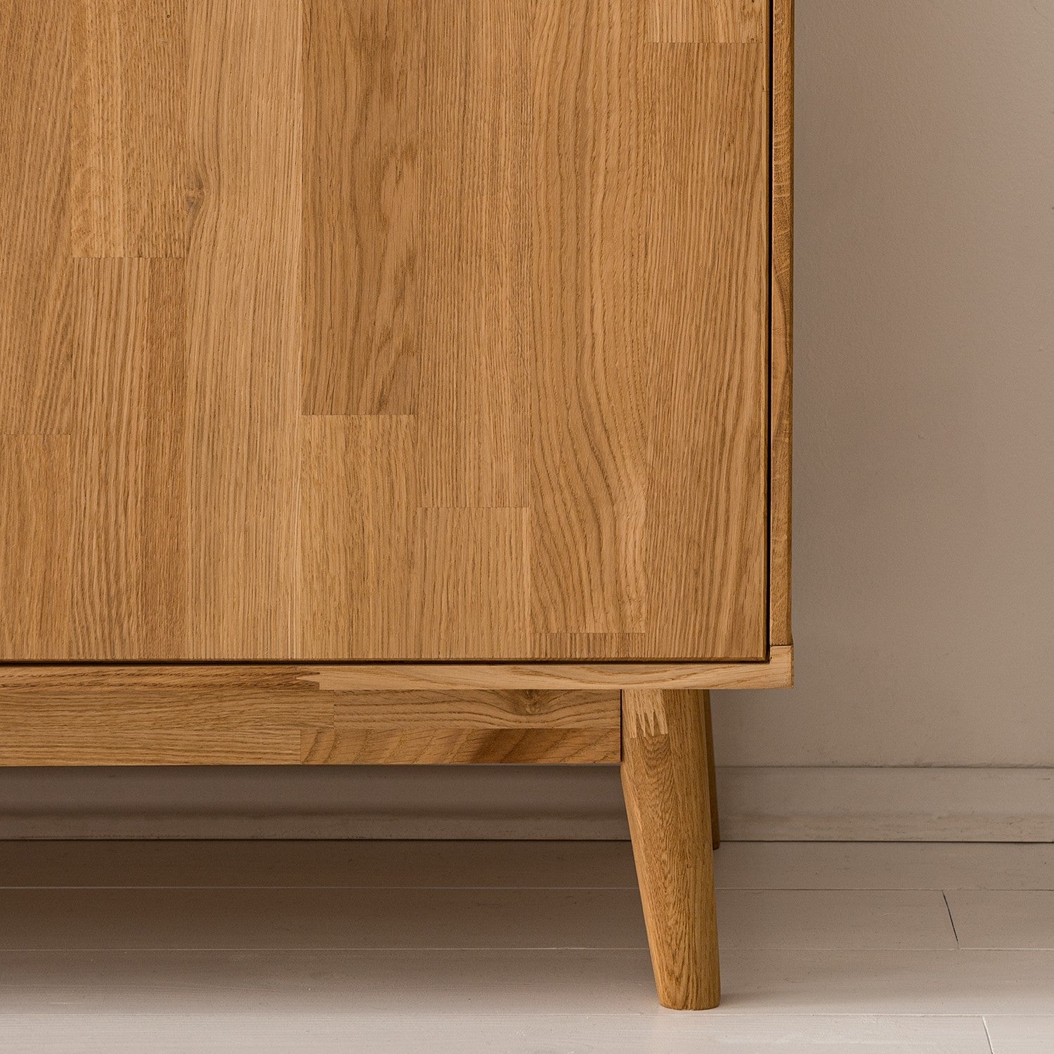 NordicStory Aparador Cómoda de madera maciza roble