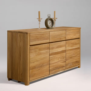 NordicStory Mueble Aparador Cajonera Madera Maciza Roble Nordico