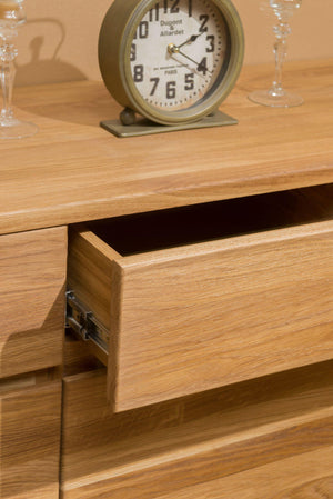 NordicStory Mueble Aparador Cajonera Madera Maciza Roble Nordico