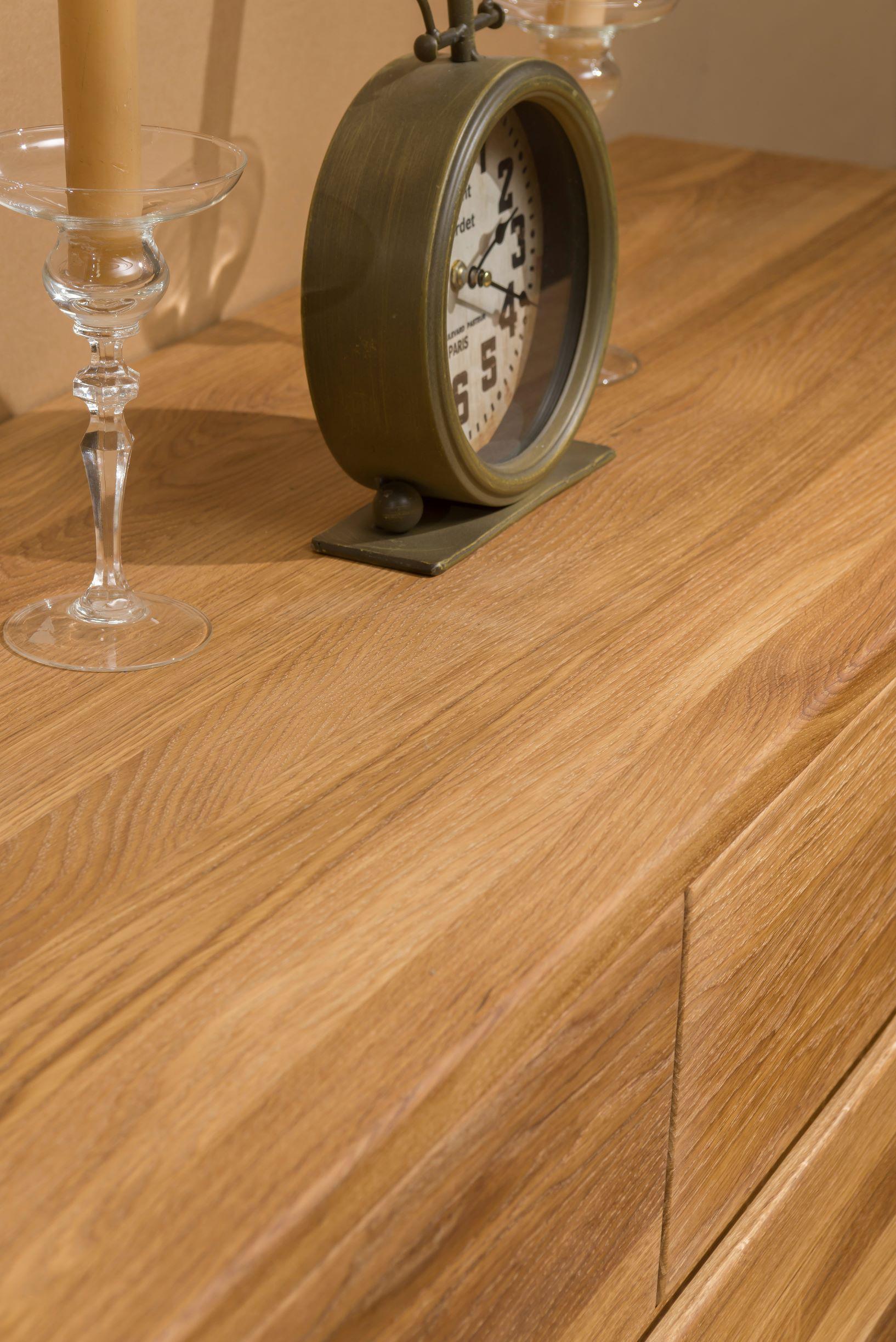 NordicStory Mueble Aparador Cajonera Madera Maciza Roble Nordico