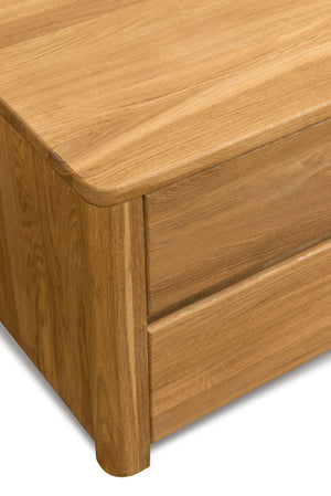 NordicStory Mueble de TV Elsa 160 x 44 x 47 cm. Madera Maciza Roble