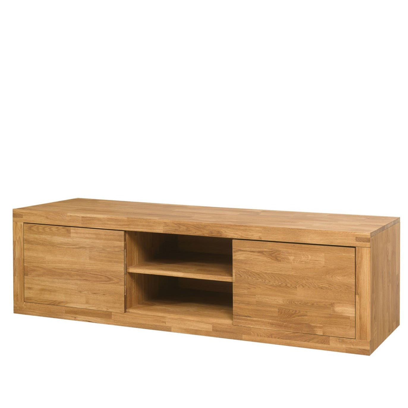NordicStory Mueble de TV de madera maciza de roble