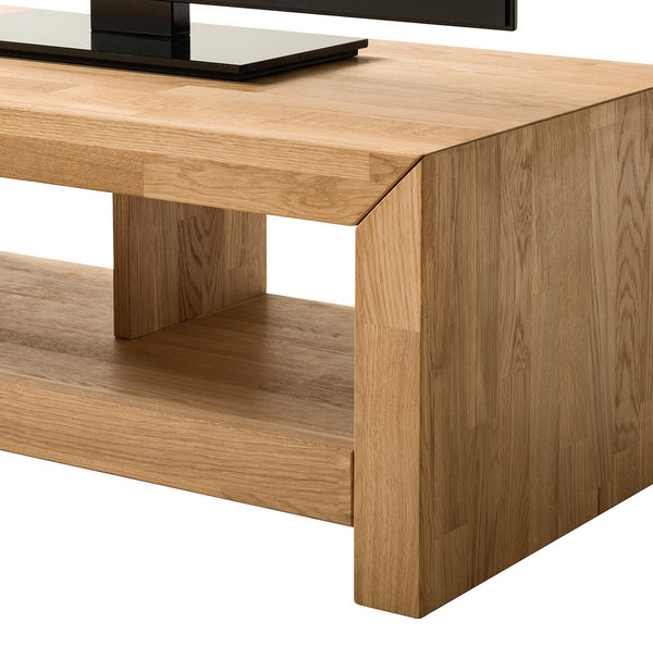NordicStory Mueble de TV de madera maciza de roble