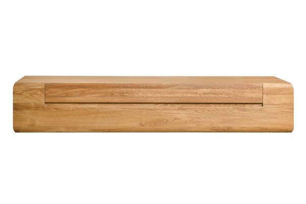 NordicStory Mueble de TV flotante de roble madera maciza, consola television para colgar a pared