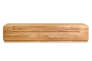 NordicStory Mueble de TV de madera maciza de roble "Faina" 180 x 53 x 36 cm.