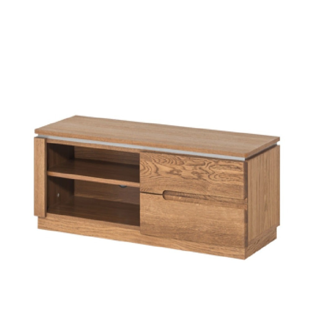 NordicStory Mueble de TV de madera de roble
