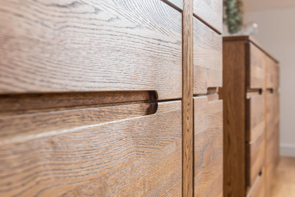 NordicStory Comoda de madera maciza de roble 