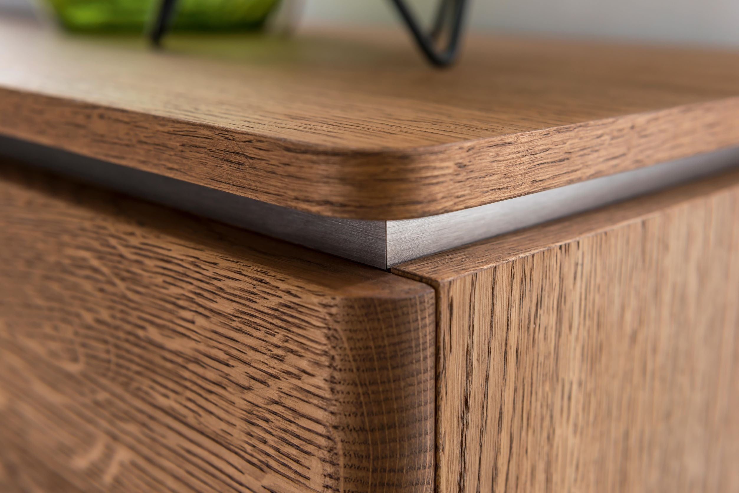 NordicStory Comoda de madera maciza de roble 