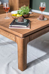 NordicStory Table basse carrée en chêne massif moderne rustique design nordique