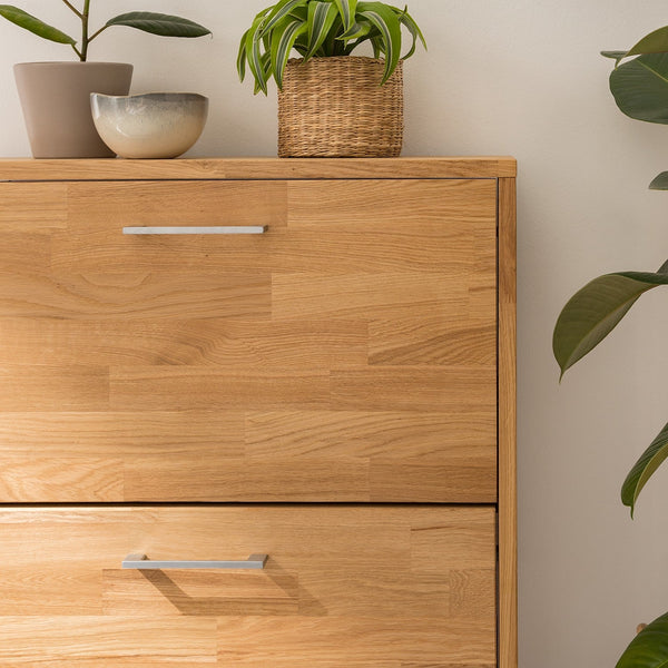 NordicStory Zapatero de roble madera maciza nordico 