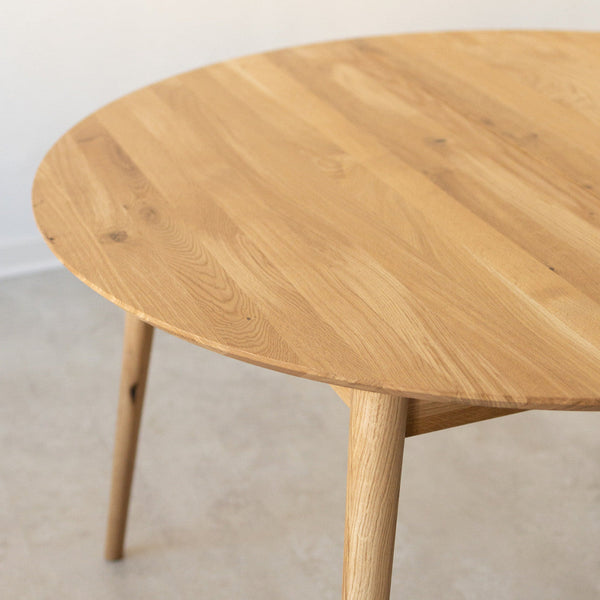 Table à manger extensible en bois massif de chêne Escandi 5