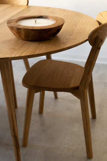 NordicStory Chaise de salle à manger en chêne massif Chaise de cuisine et  de salon