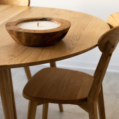 NordicStory Pack de 4 chaises de salle à manger en chêne massif Isku
