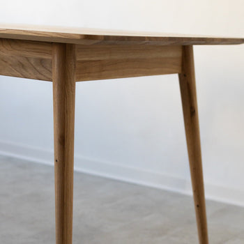  NordicStory Table de salle à manger rectangulaire en bois de chêne massif 