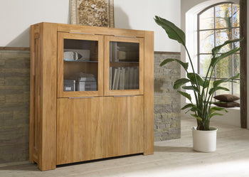 NordicStory Furniture Solid Oak Natural Oak Sideboard Table Scandinavian Living Room