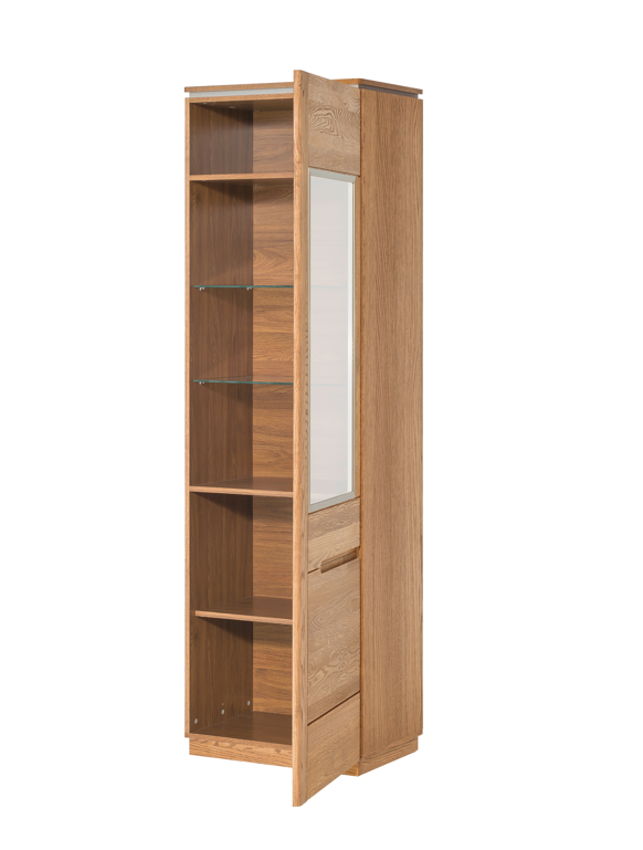 NordicStory Vitrina de madera maciza de roble 
