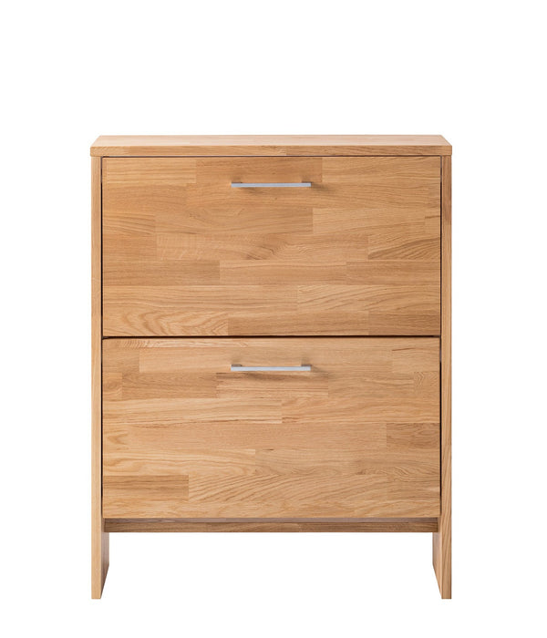 Meuble à chaussures en bois massif de chêne Arizona – 70 x 23 x 89 cm - NordicStory