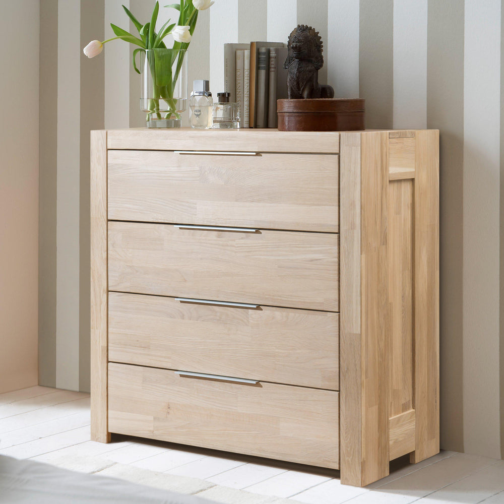 aparador comoda de madera maciza roble nordico