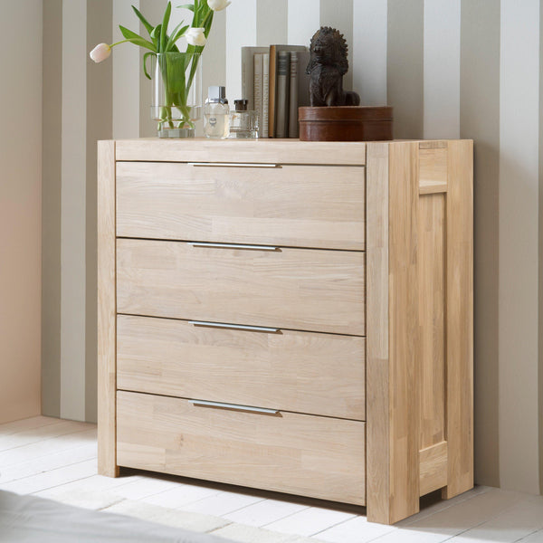 aparador comoda de madera maciza roble nordico