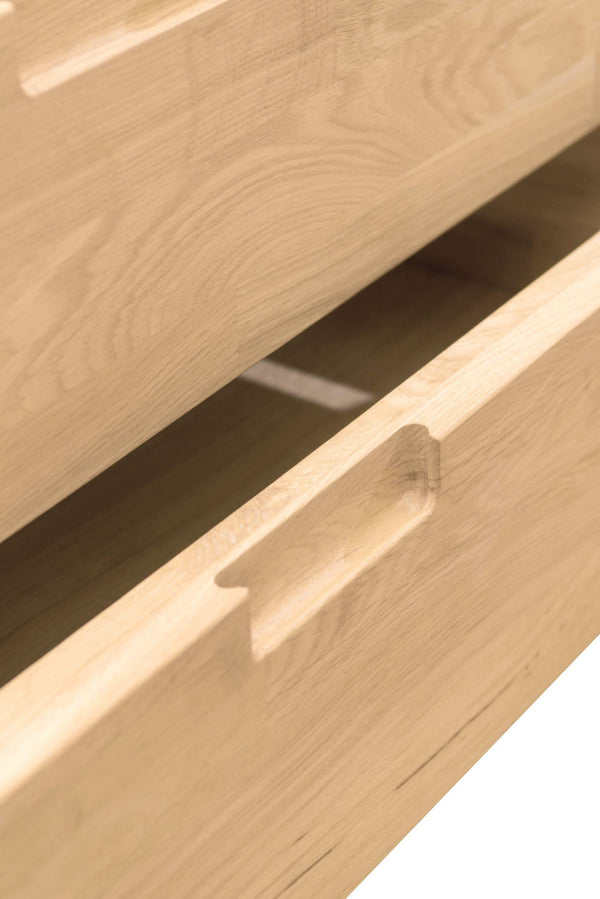 Commode en bois massif de chêne style scandinave Roble.Store