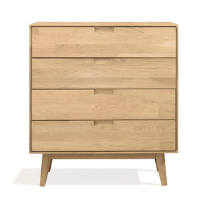 Commode en bois massif de chêne style scandinave Roble.Store