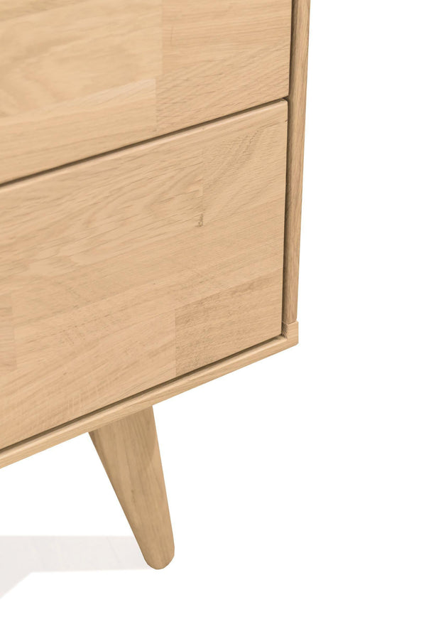 Commode en bois massif de chêne style scandinave Roble.Store