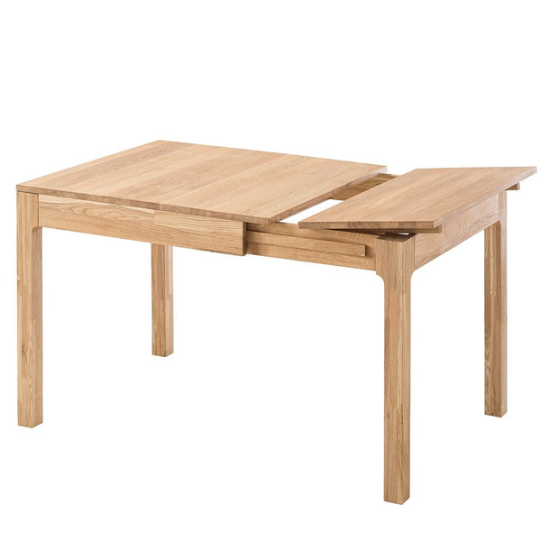 Mesa de comedor extensible de madera maciza roble