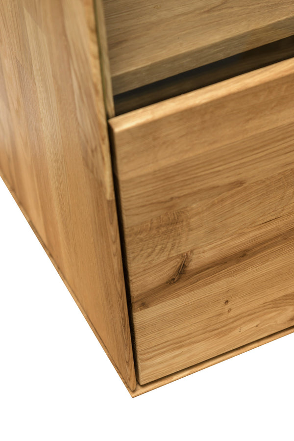 NordicStory Armario flotante de madera maciza de roble mueble a pared salon nordico escandinavo