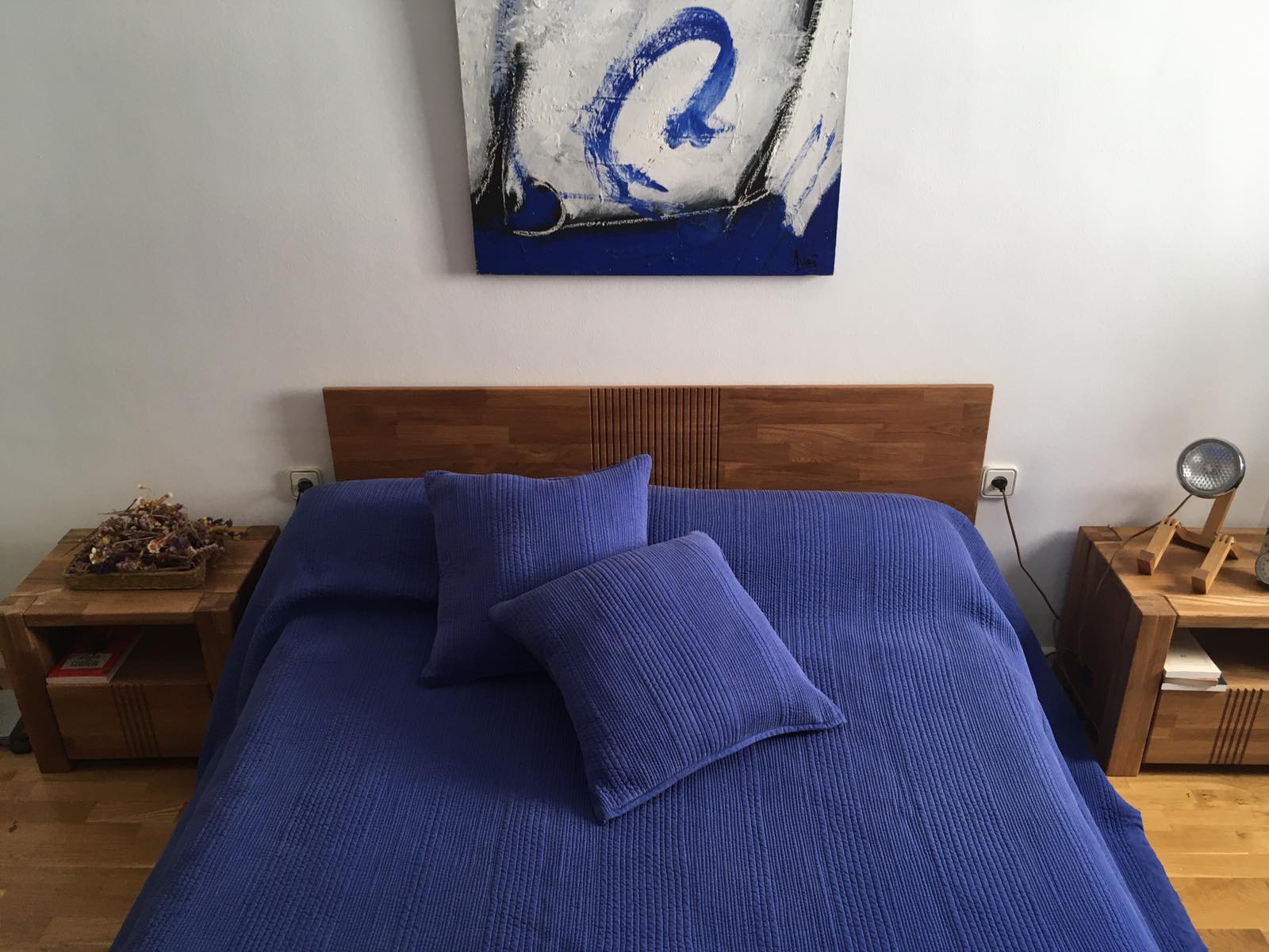 NordicStory Cabecero de madera maciza de roble