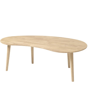 NordicStory Mesa de centro apilables de madera maciza de roble